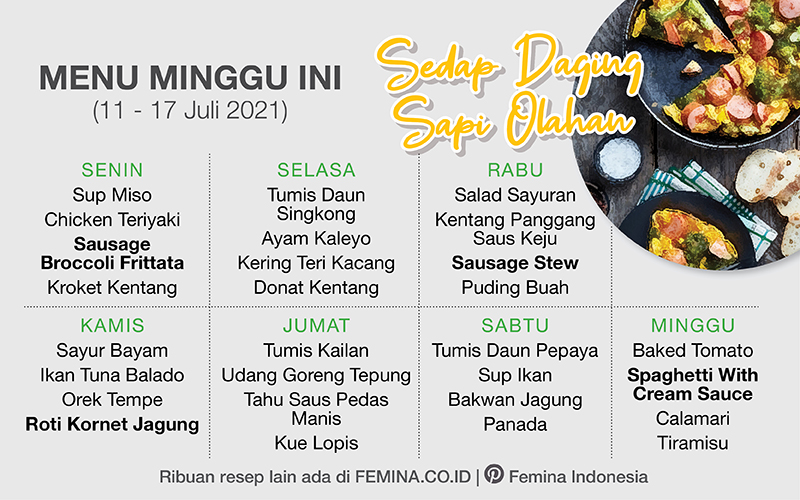 menu masakan sehari hari untuk 1 bulan Bangpurba